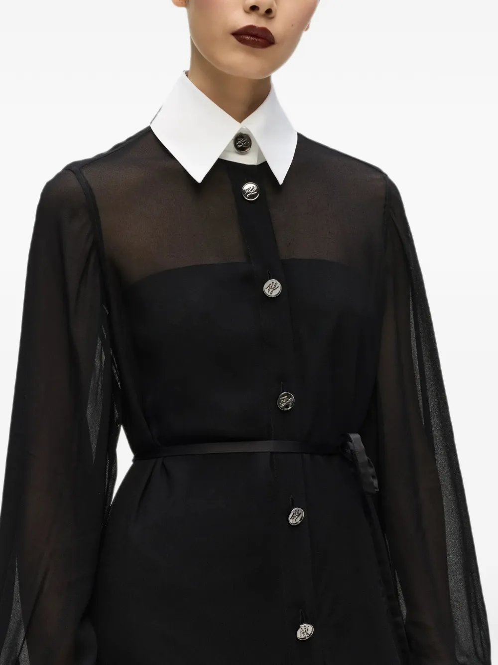 Karl Lagerfeld Karl Studio maxi-jurk Zwart