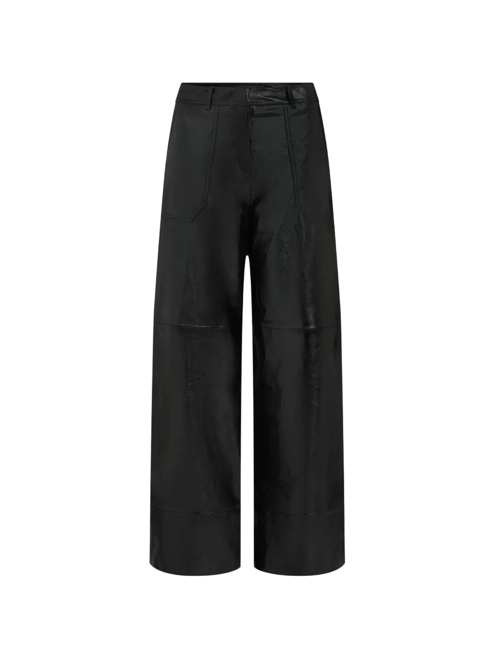 Karl Lagerfeld wide-leg leather pants - Nero