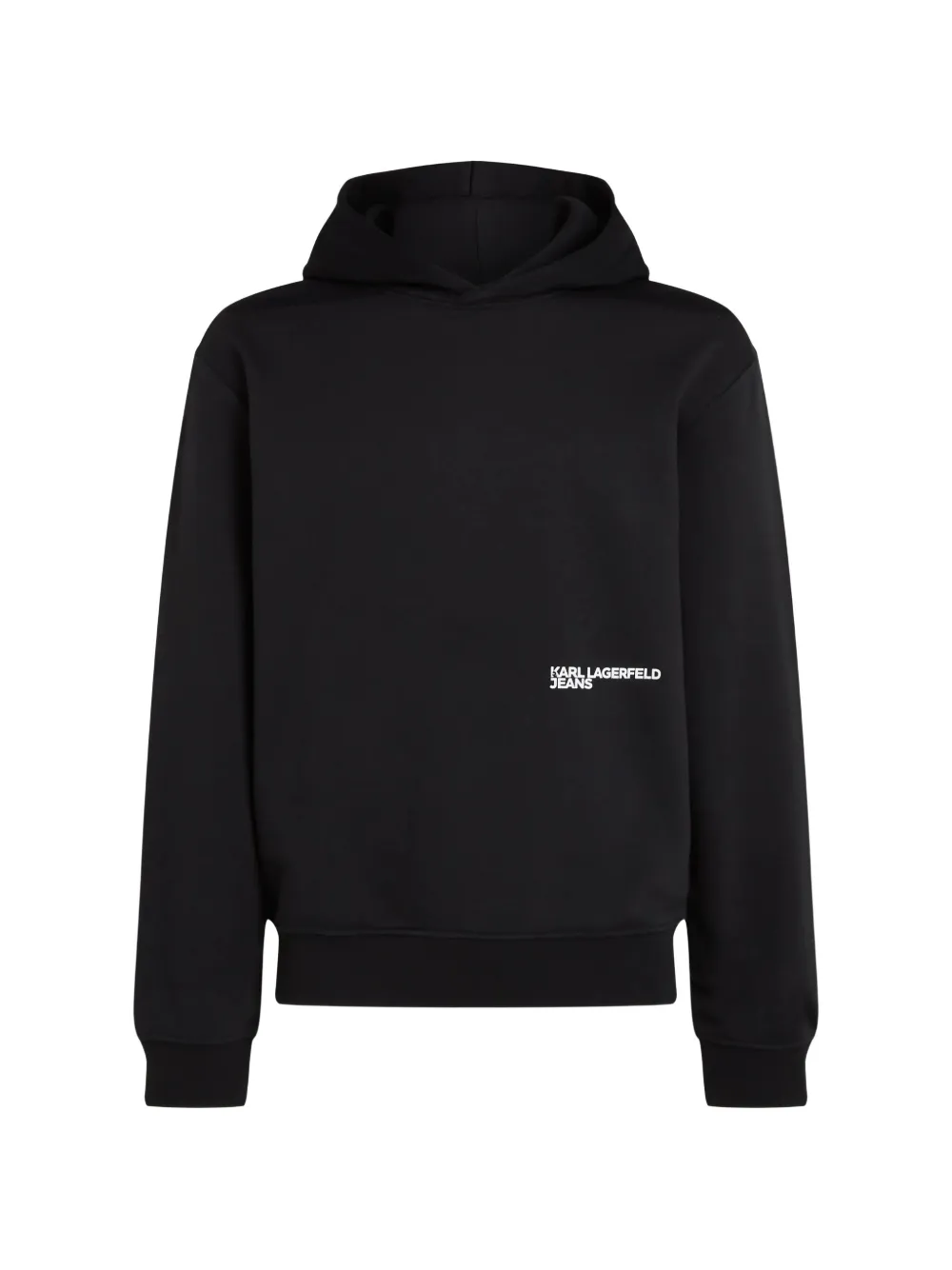 Karl Lagerfeld Jeans logo-print hoodie - Schwarz
