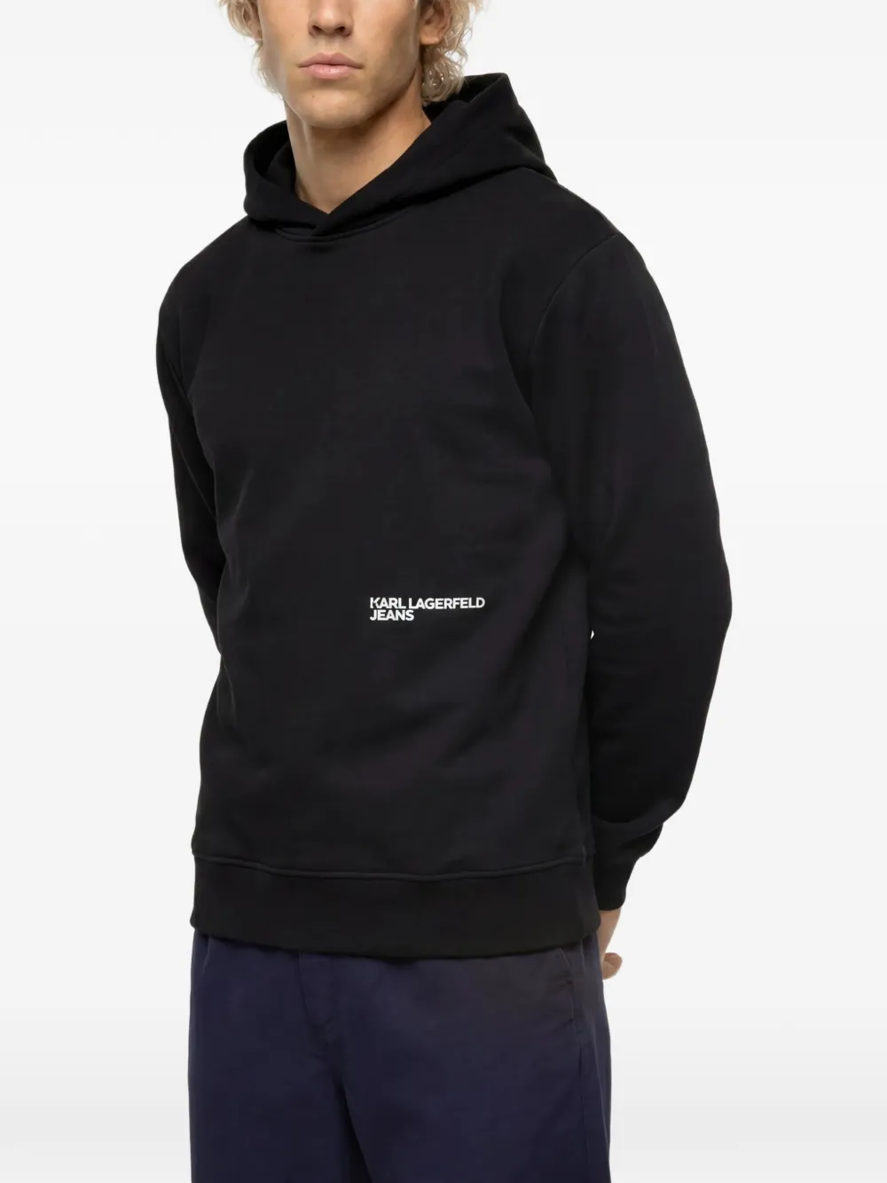 Karl Lagerfeld Jeans Hoodie met logoprint Zwart
