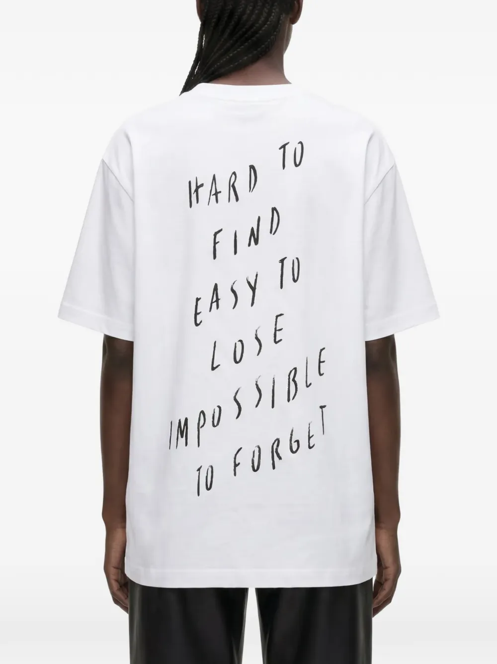 Karl Lagerfeld Jeans x Pietro Terzini ruimvallend T-shirt Wit
