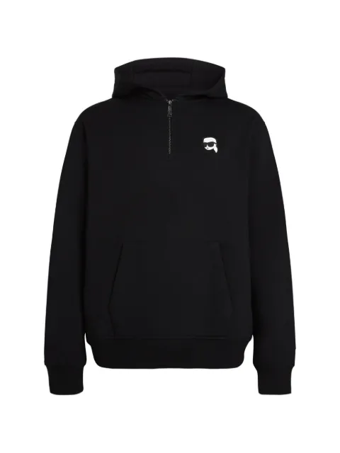 Karl Lagerfeld Ikon Hoodie mit kurzem Reißverschluss