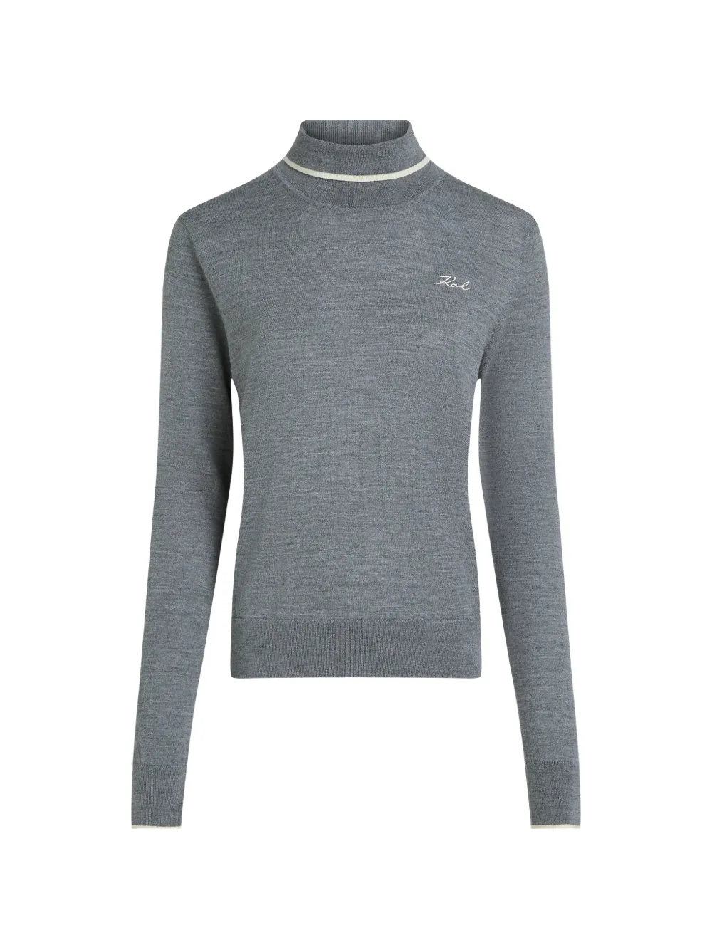 Karl Lagerfeld Pullover mit Rollkragen - Grau