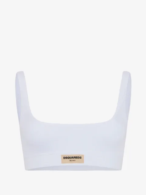 DSQUARED2 logo-detail bralette