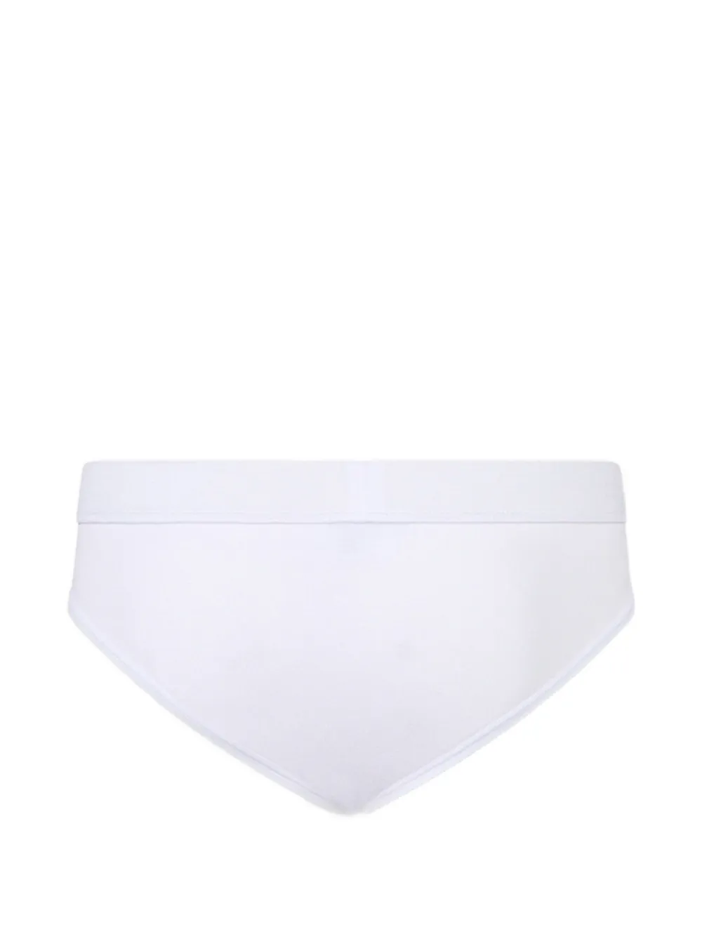 Dsquared2 Logo-embroidered Briefs In White