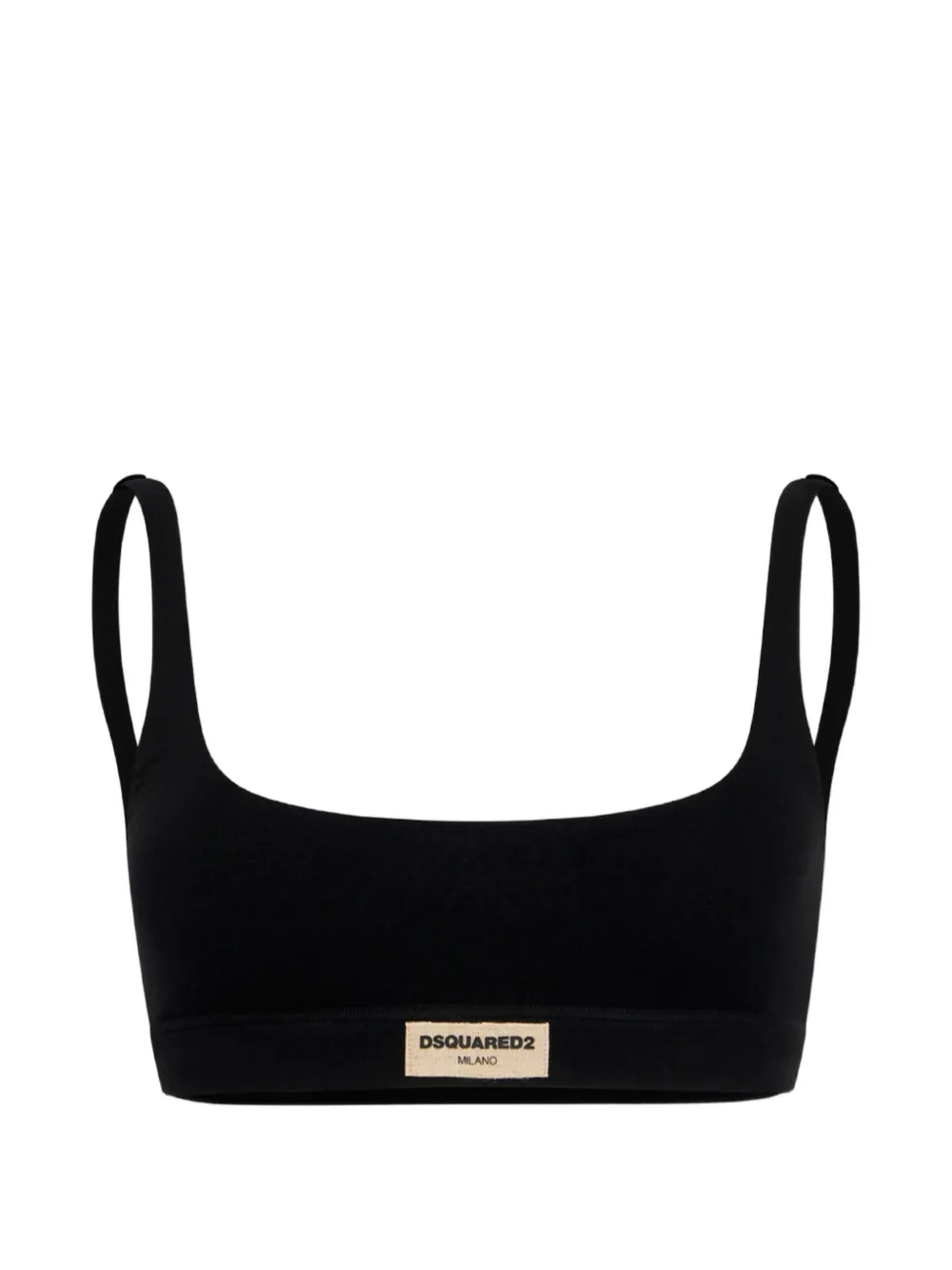 DSQUARED2 logo label bralette - Schwarz