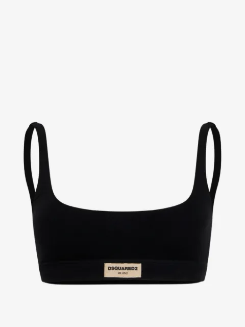 DSQUARED2 logo label bralette