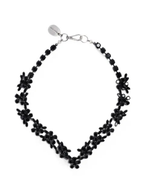 Simone Rocha V-line floral necklace