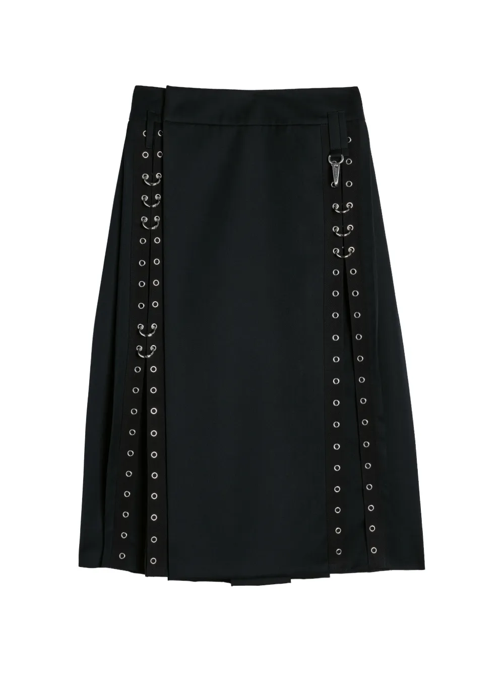 Simone Rocha Midi-kilt verfraaid met ringlets en plooien Zwart