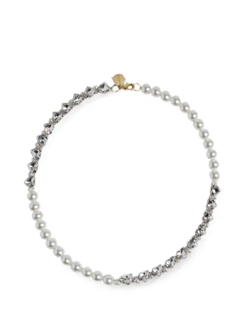Simone Rocha collar de perlas con cristales