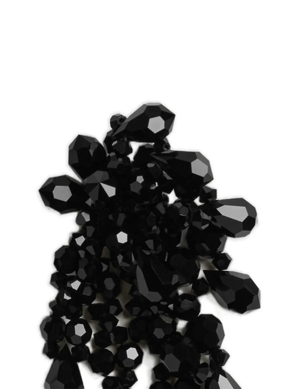 Simone Rocha Wilted Chandelier Earrings in Black, view 2