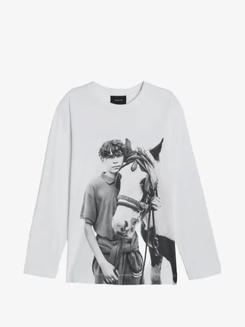Simone Rocha Pony Kids print long-sleeve T-shirt