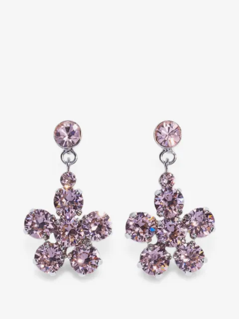 Simone Rocha Daisy crystal-embellished drop earrings