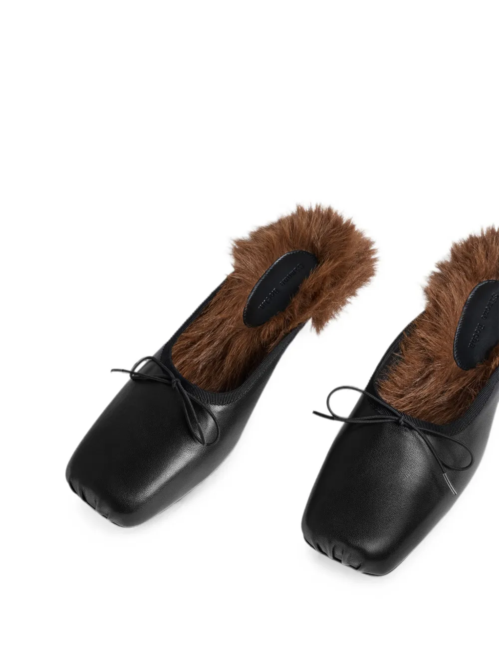 Simone Rocha square-toe mules Zwart