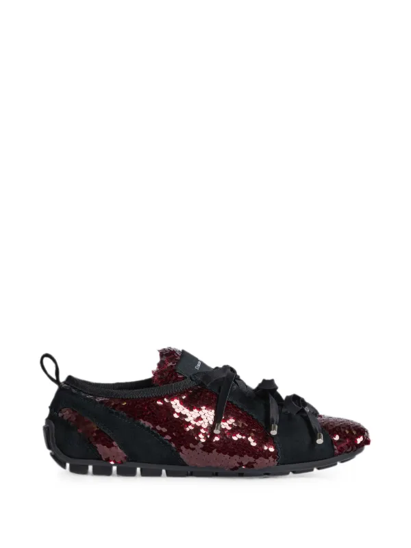 Simone Rocha Ballerina Grip Trainers in Red