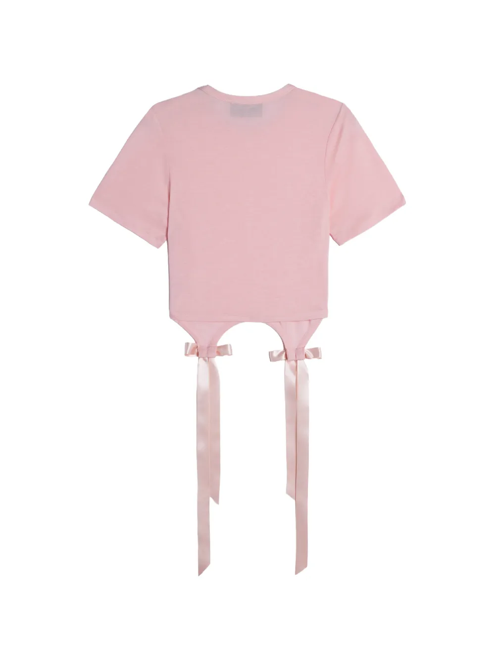 Simone Rocha T-shirt met strikdetail en uitgesneden details Roze