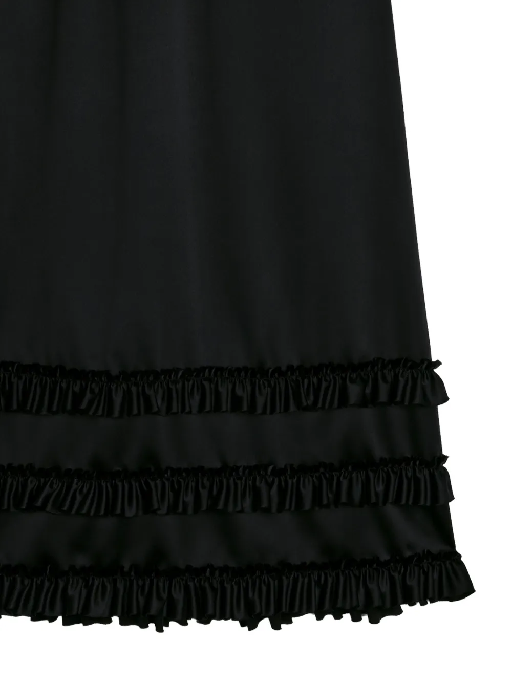 Simone Rocha Midi-rok met ruches Zwart