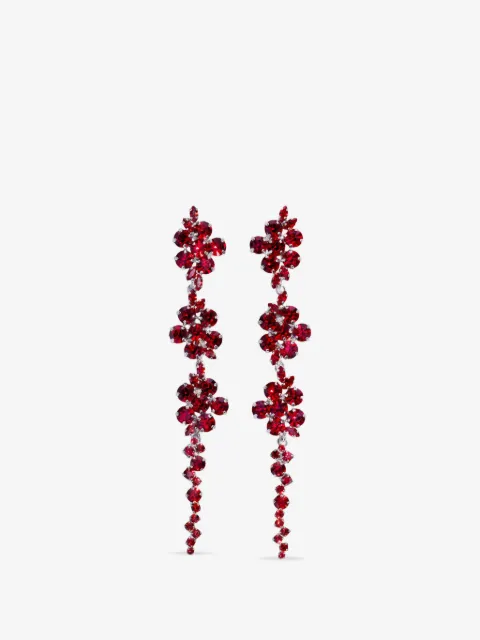 Simone Rocha Hängeohrringe mit Blumenmotiv