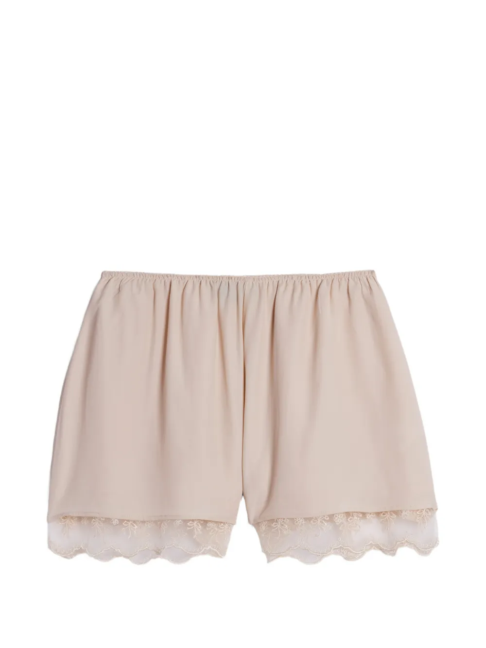 Simone Rocha Shorts con bordo in pizzo - Toni neutri