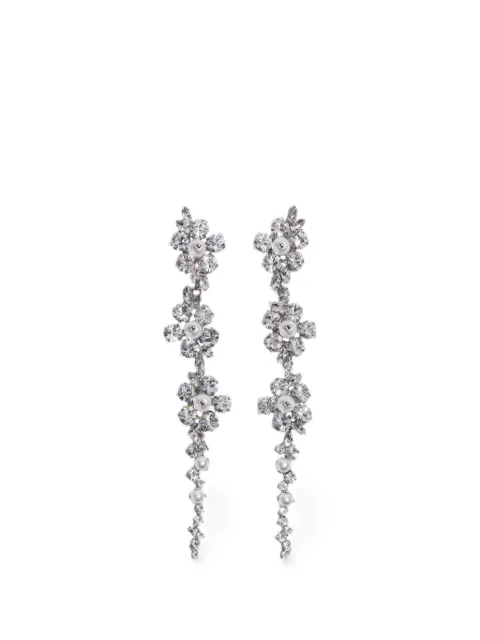 Simone Rocha floral-drip earrings