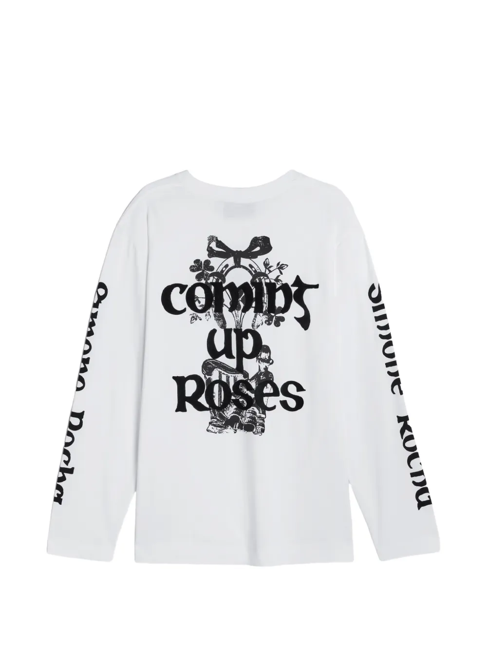 Simone Rocha T-shirt met grafische print Wit