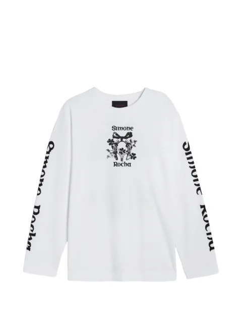 Simone Rocha graphic-print long-sleeve T-shirt