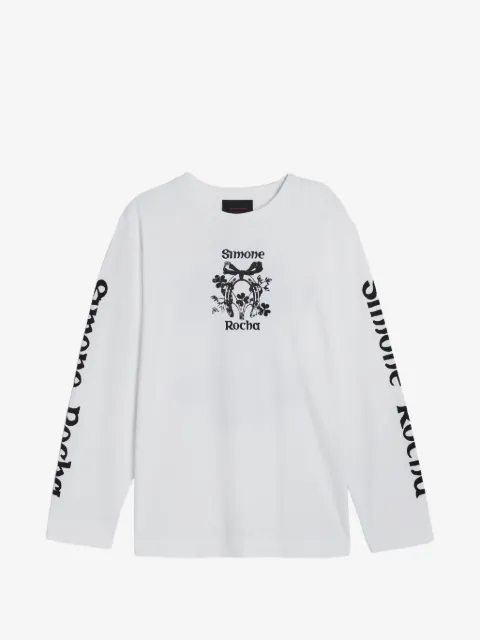 Simone Rocha graphic-print long-sleeve T-shirt