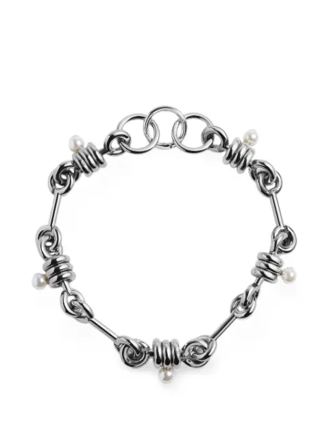 Simone Rocha stacked-link pearl necklace