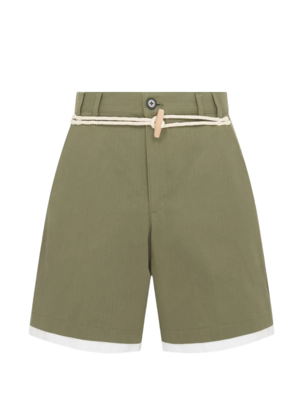 Geordie Campbell Tarp contrast-hem shorts
