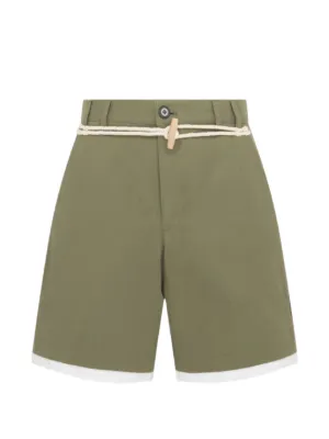 Stüssy Big Ol' Leather Shorts | Green | FARFETCH JO
