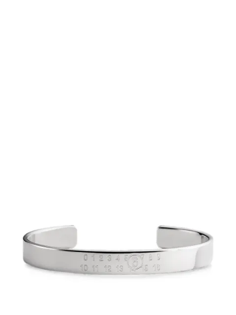 MM6 Maison Margiela engraved Numeric cuff bracelet