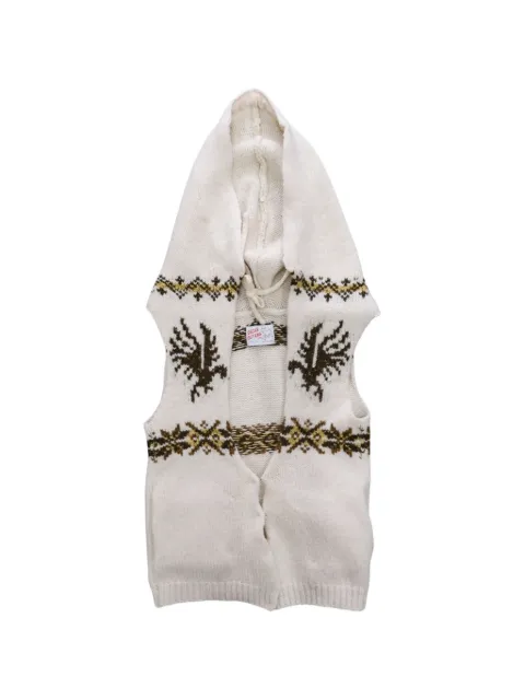 Oscar Ouyang Eagle Fair Isle hooded gilet