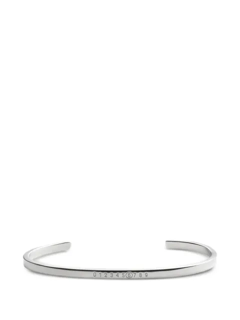 MM6 Maison Margiela Numeric-signature engraved bracelet