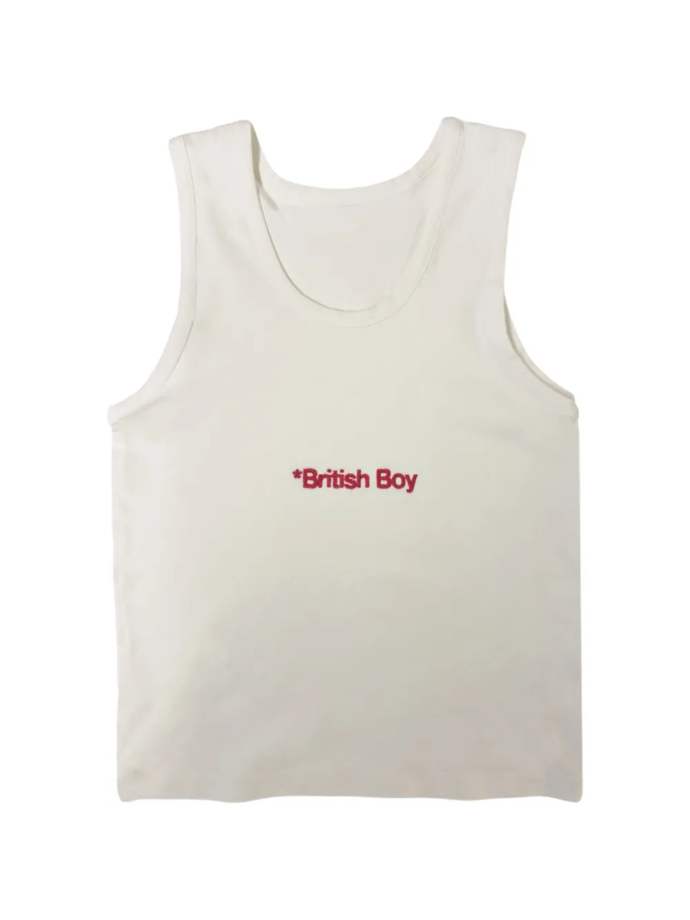Geordie Campbell British Boy embroidered vest - Toni neutri
