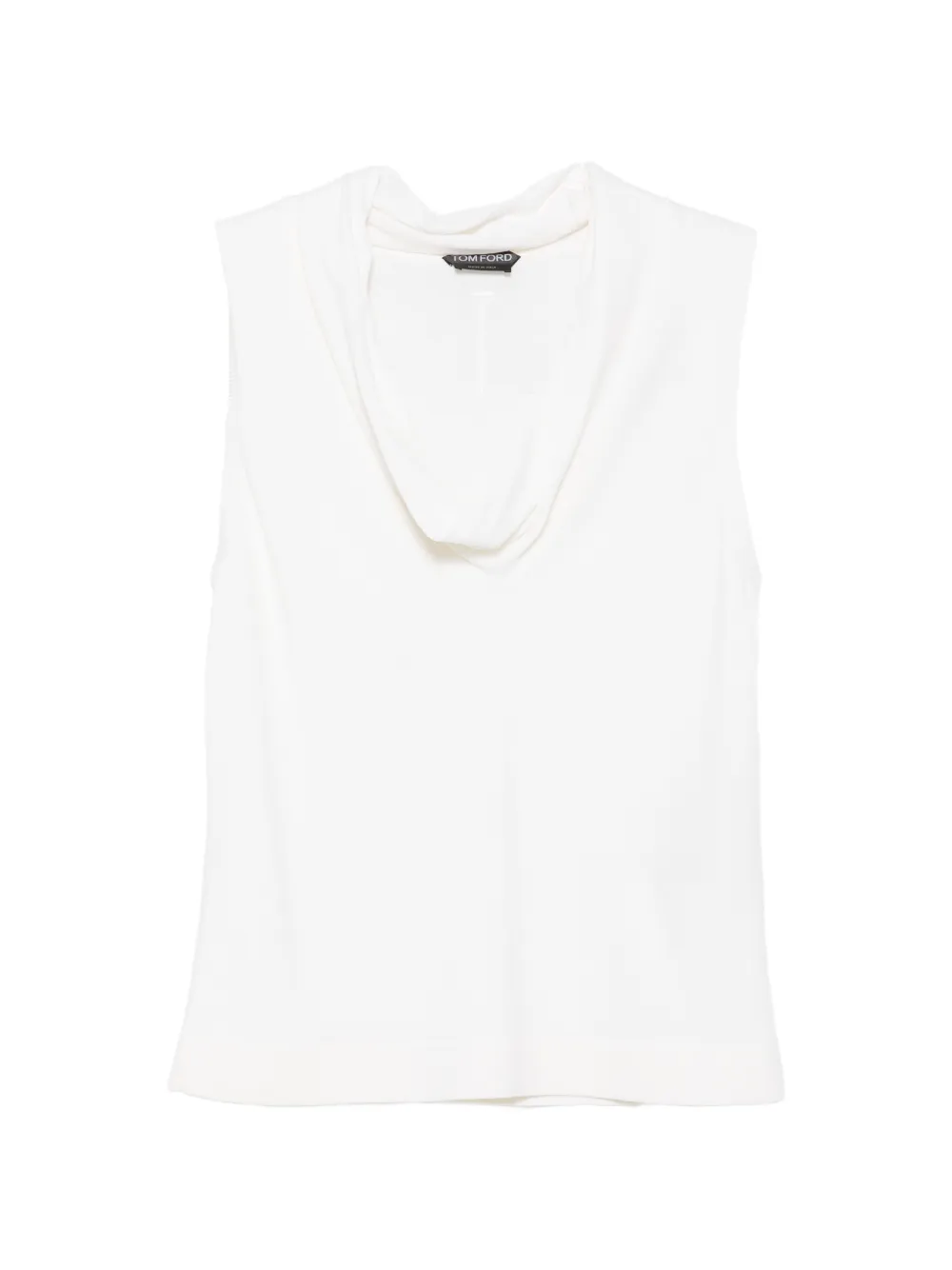 TOM FORD cowl-neck sleeveless top - Bianco