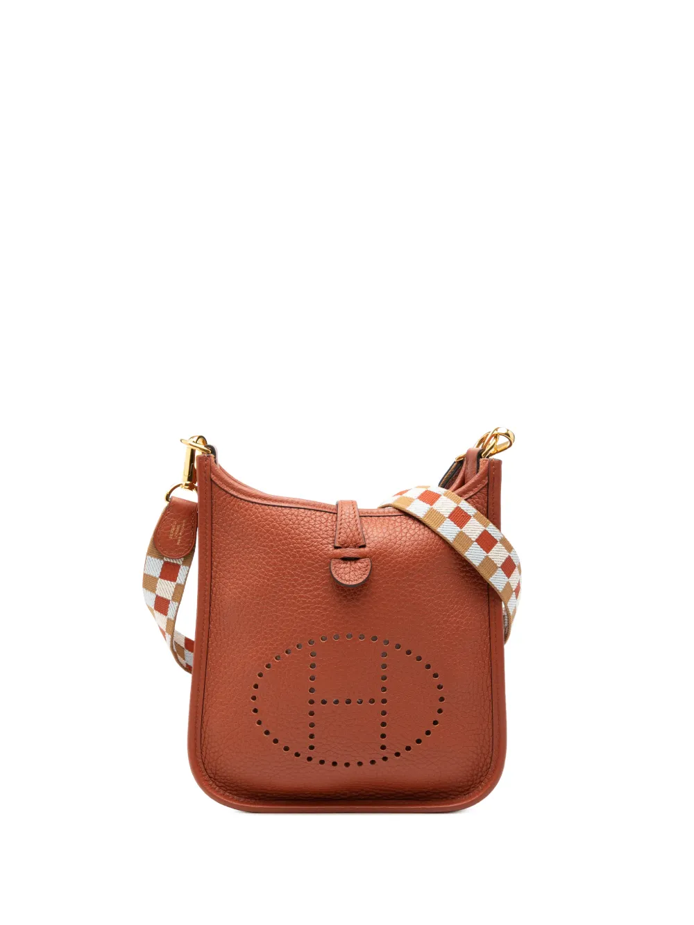 Hermès Pre-Owned 2022 Clemence Evelyne 16 Amazone crossbody bag - Marrone