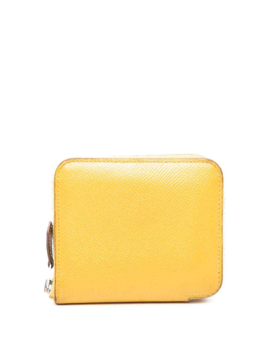 Hermès Pre-Owned 2018 Epsom Silk In Compact Wallet small wallets - Giallo