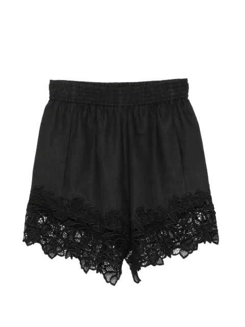 Ermanno Scervino shorts con ribete de encaje