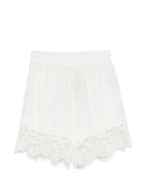 Ermanno Scervino shorts con ribete de encaje