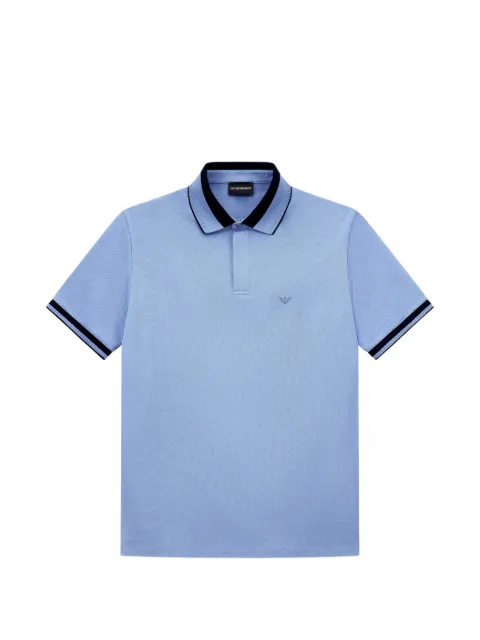 Emporio Armani logo-embroidered polo shirt