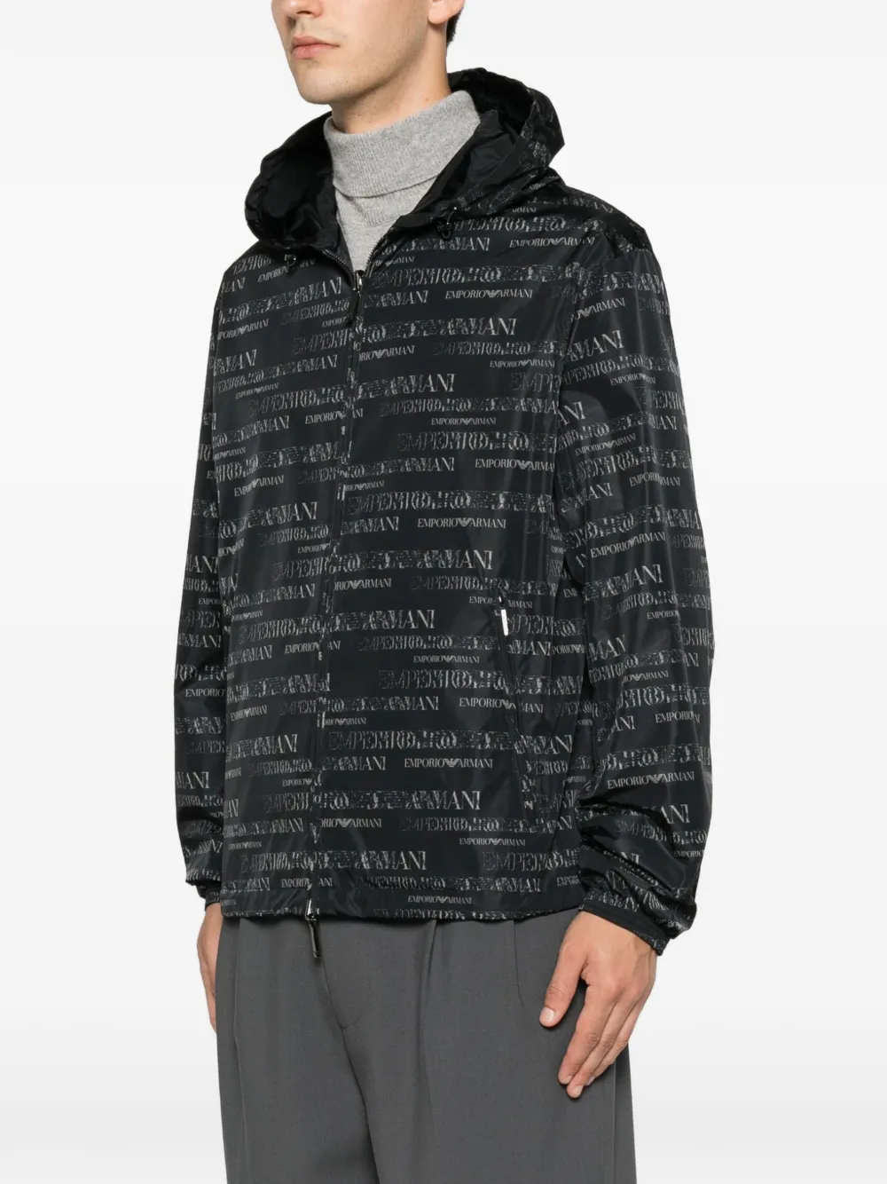 Emporio Armani リバーシブル ジャケット | ブラック | FARFETCH JP