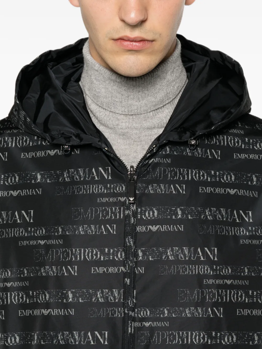 Emporio Armani リバーシブル ジャケット | ブラック | FARFETCH JP