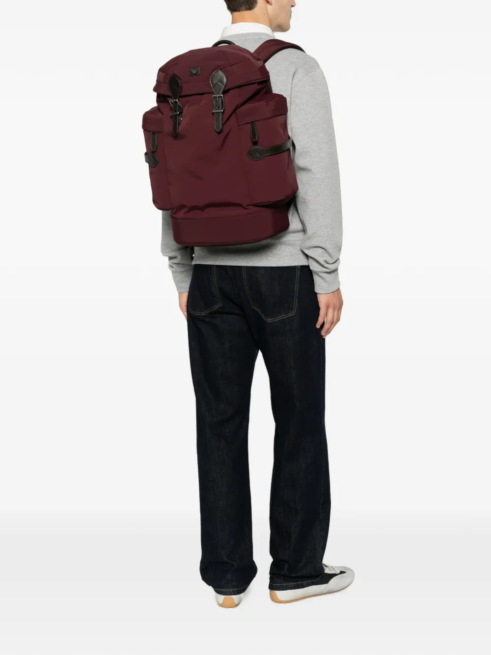 Emporio Armani Rugzak met gespsluiting Rood