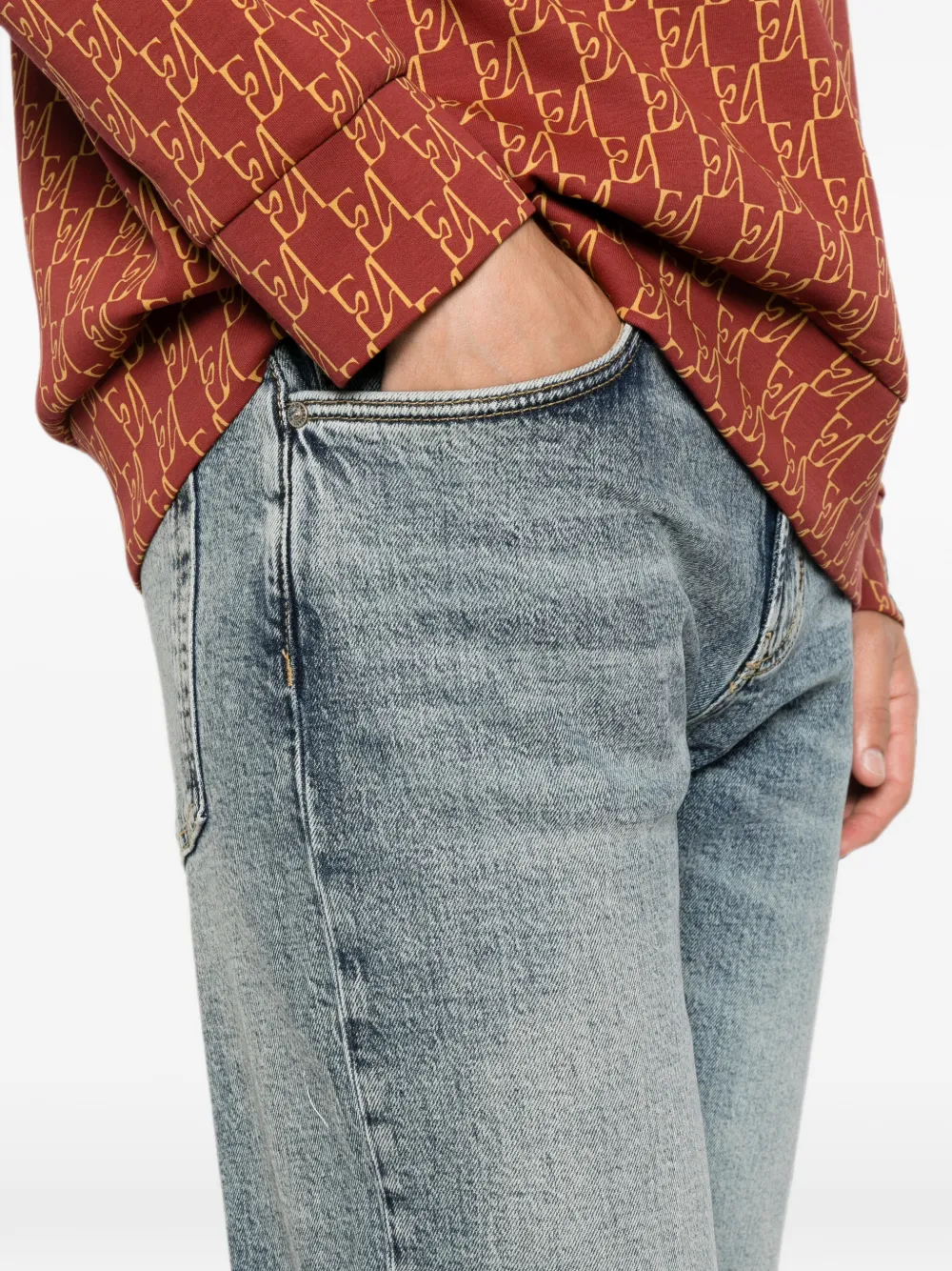 Emporio Armani Slim-fit jeans Blauw