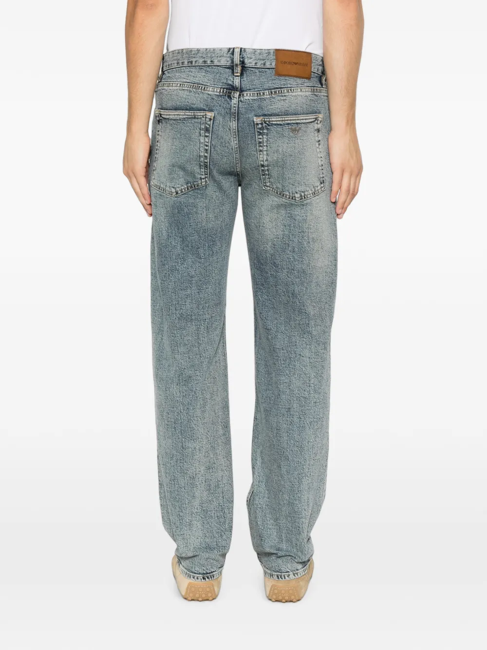 Emporio Armani Slim-fit jeans Blauw