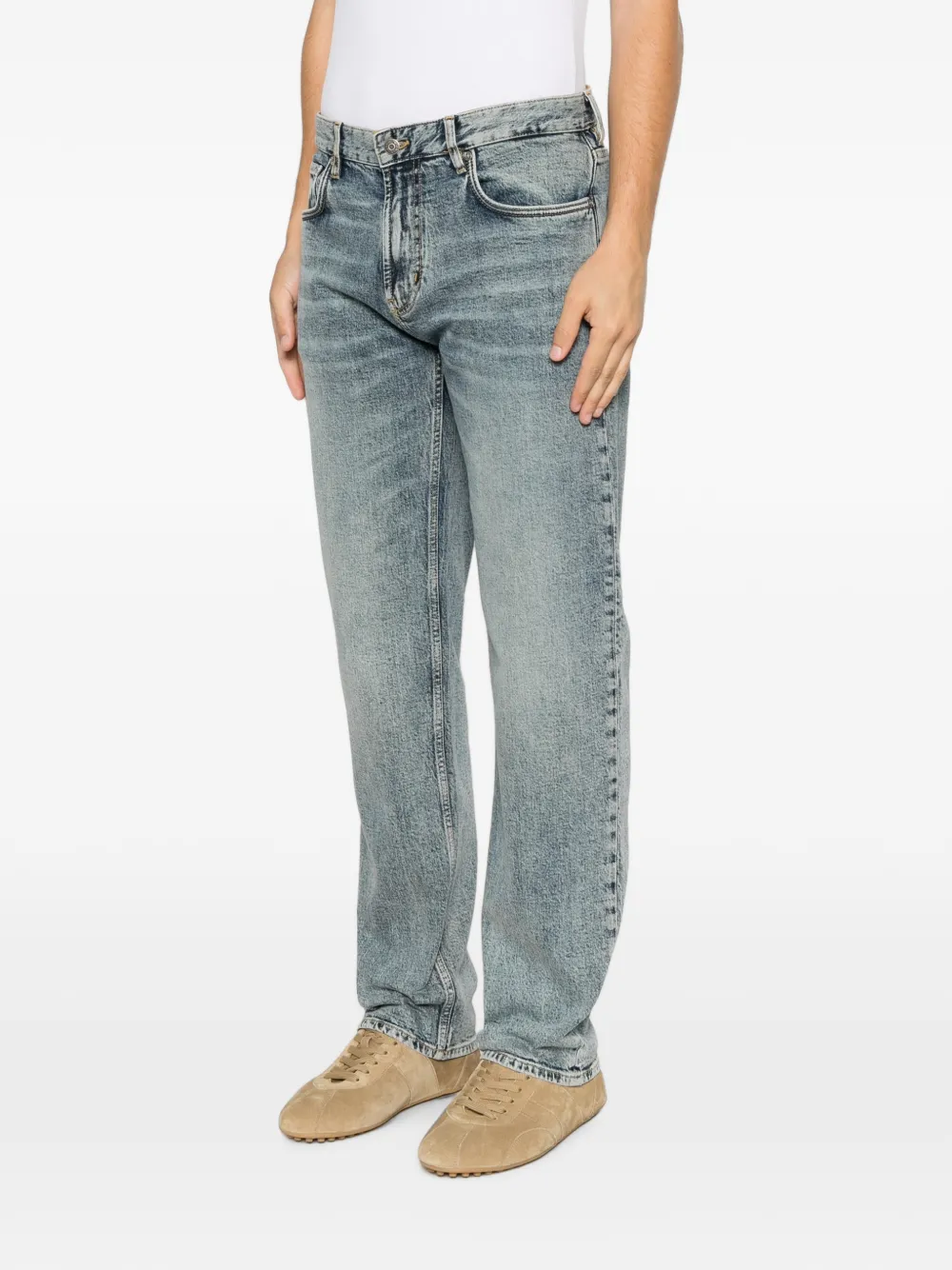 Emporio Armani Slim-fit jeans Blauw