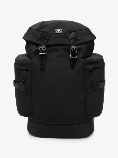 Emporio Armani buckle-fastening logo-plaque backpack