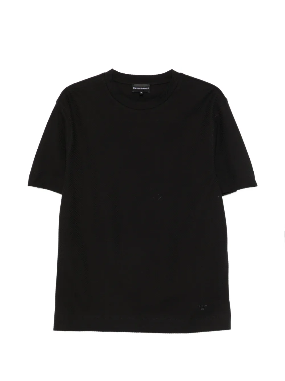 Emporio Armani chevron-pattern T-shirt - Nero