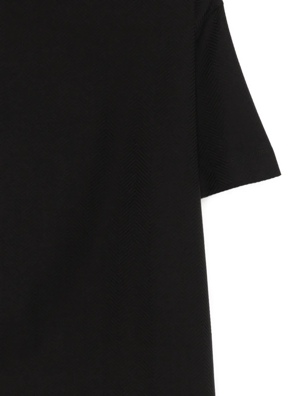Emporio Armani T-shirt met chevron-patroon Zwart