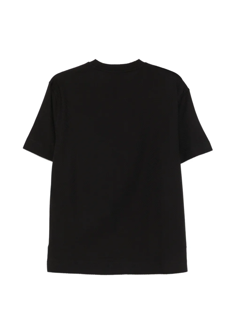 Emporio Armani T-shirt met chevron-patroon Zwart